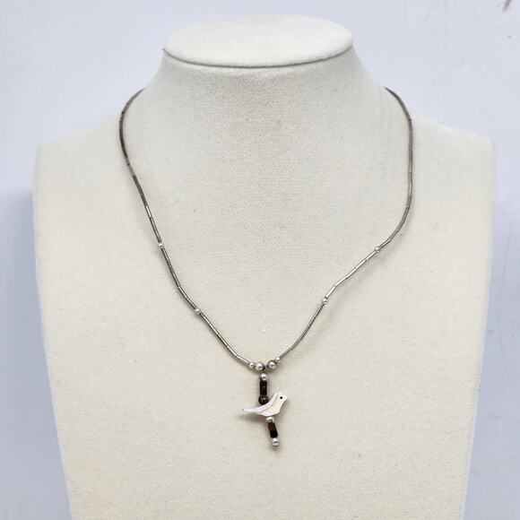Sterling Silver Native American Necklace - Picture 3 of 5